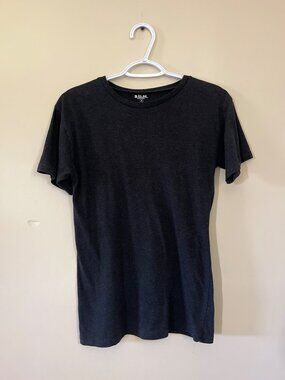 B.U.M. Equipment Womens Small Dark Gray Short Sleeve T-Shirt Tagless 100% Cotton